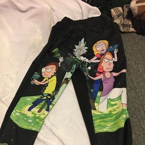 Rick and Morty black sweatpants